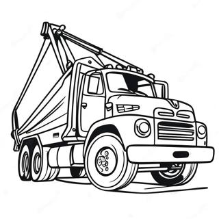 Colorful Rotator Tow Truck In Action Coloring Page 58594-47016