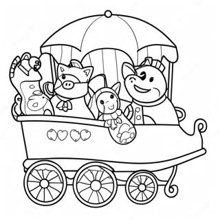 Colorful Parade Float Coloring Page 58603-47018