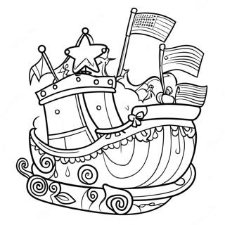 Colorful Parade Float Coloring Page 58603-47020