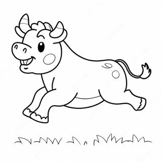 Benny The Bull Jumping Coloring Page 58614-47027