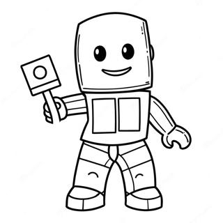 Roblox Noob Coloring Pages