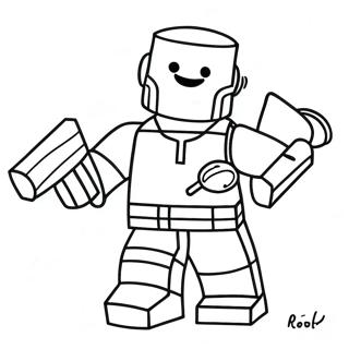 Roblox Noob Coloring Page 58623-47030