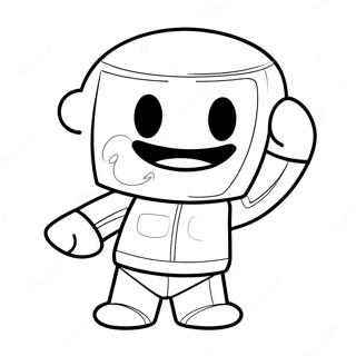 Funny Roblox Noob With A Big Smile Coloring Page 58624-47039