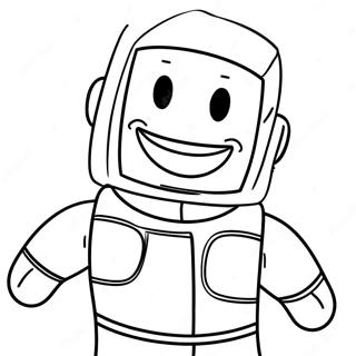 Funny Roblox Noob With A Big Smile Coloring Page 58624-47040