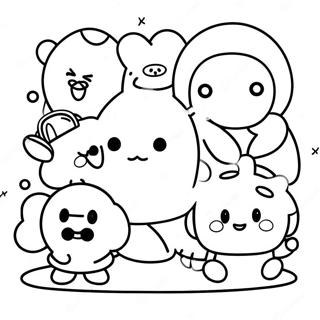 Bt21 Characters Coloring Page 58633-47052