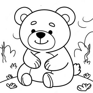 Koya The Sleepy Bear Coloring Page 58634-47043