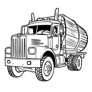 Logging Truck Coloring Page 58683-47083