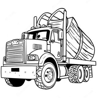 Logging Truck Coloring Page 58683-47084