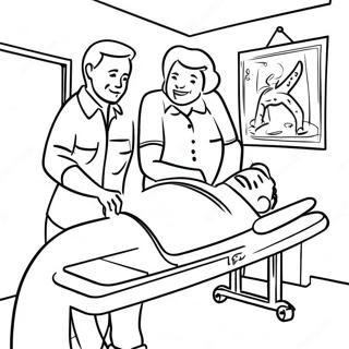 Joyful Physical Therapy Session Coloring Page 58704-47103