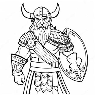 Viking Warrior Coloring Page 58713-47108