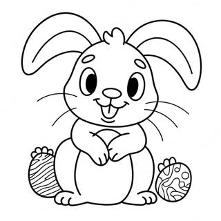 Easter Bunny Coloring Page 58733-47124