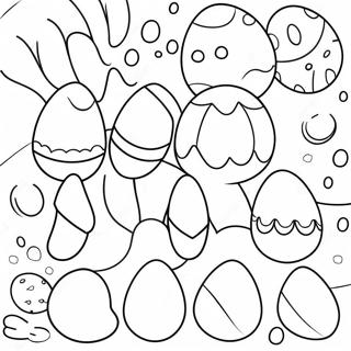 Colorful Easter Eggs Coloring Page 58734-47129