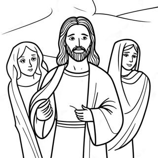 Calm Jesus With Disciples Coloring Page 58744-47138