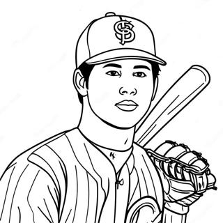 Shohei Ohtani Coloring Page 58753-47134