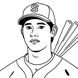 Shohei Ohtani Coloring Page 58753-47135