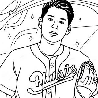 Shohei Ohtani Coloring Page 58753-47136