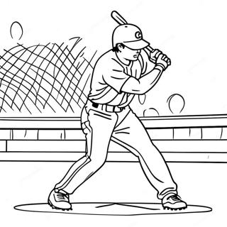 Shohei Ohtani Hitting A Home Run Coloring Page 58754-47150