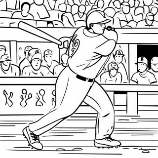 Shohei Ohtani Hitting A Home Run Coloring Page 58754-47152