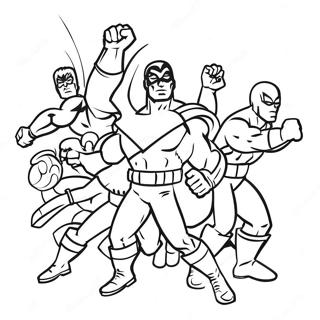 Dynamic Super Hero Squad Action Coloring Page 58764-47146