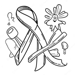 Red Ribbon Week Awareness Coloring Page 5876-4799