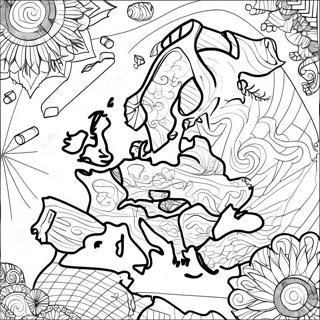 Colorful Divided Kingdom Map Coloring Page 58774-47160