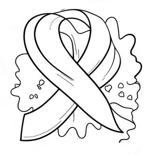 Colorful Red Ribbon Week Celebration Coloring Page 5877-4802