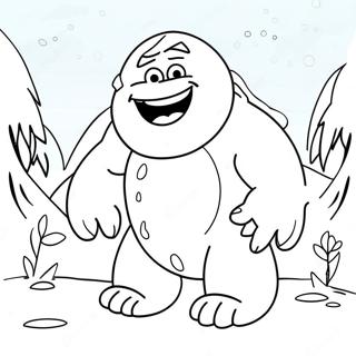 Frozen Snow Monster Coloring Pages