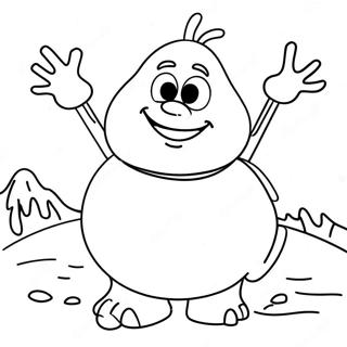 Frozen Snow Monster Coloring Page 58783-47174