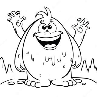 Frozen Snow Monster Coloring Page 58783-47175