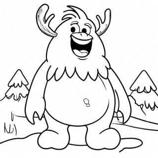 Frozen Snow Monster Coloring Page 58783-47176