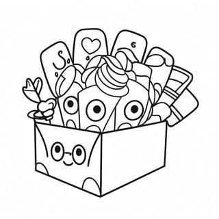 Colorful Nerds Candy Box Coloring Page 58794-47169