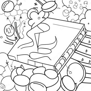 Colorful Nerds Candy Box Coloring Page 58794-47170