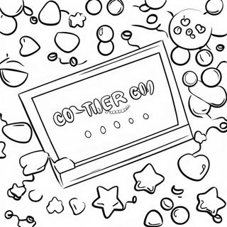 Colorful Nerds Candy Box Coloring Page 58794-47171