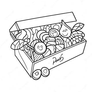 Colorful Nerds Candy Box Coloring Page 58794-47172