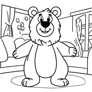 Bear In The Big Blue House Coloring Pages