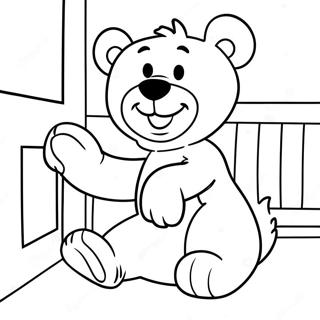 Playful Bear In The Big Blue House Coloring Page 58814-47186