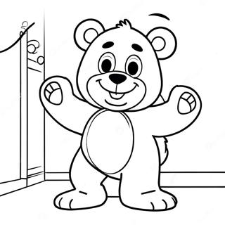 Playful Bear In The Big Blue House Coloring Page 58814-47187