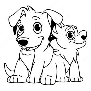 Disney Dogs Coloring Page 58853-47217