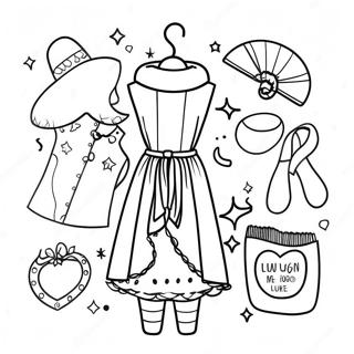 Fun Tween Fashion Coloring Page 58864-47225