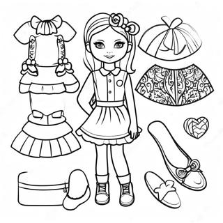 Fun Tween Fashion Coloring Page 58864-47228