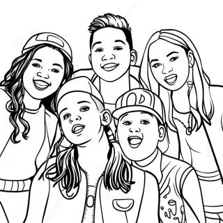 Kidz Bop Singers Coloring Page 58874-47237