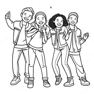 Kidz Bop Singers Coloring Page 58874-47238