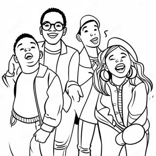 Kidz Bop Singers Coloring Page 58874-47240