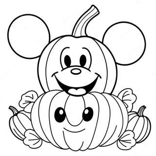 Mickey Mouse Pumpkin Coloring Page 58883-47242