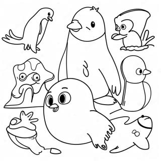 Antarctic Animals Coloring Page 58903-47261