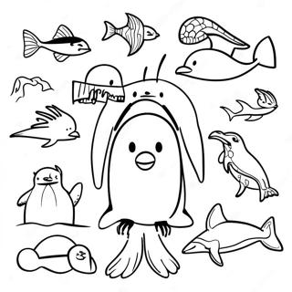 Antarctic Animals Coloring Page 58903-47262