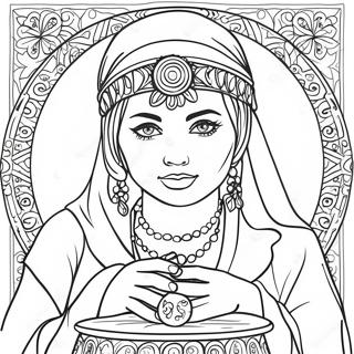 Fortune Teller Coloring Pages