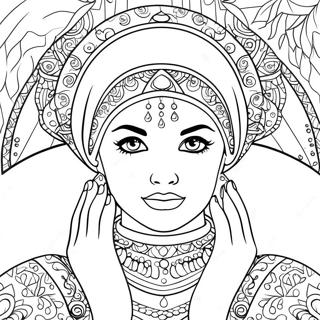 Fortune Teller Coloring Page 58913-47266