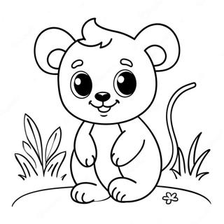 Cute Medium Animal Coloring Page 58923-47275