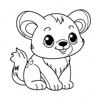 Cute Medium Animal Coloring Page 58923-47276